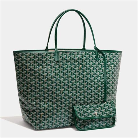 goyard sac vendome green|goyard bag dimensions.